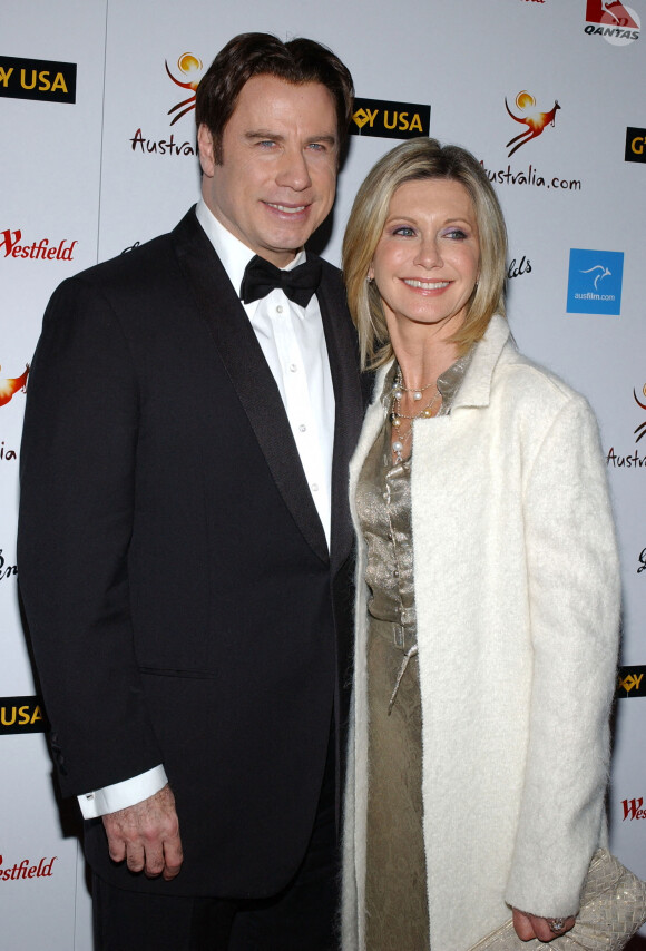 John Travolta et Olivia Newton-John, le 19 janvier 2008.