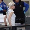 Gwen Stefani et son fils Zuma à l'aéroport de Los Angeles
