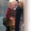 Gwen Stefani et son fils Zuma à l'aéroport de Los Angeles