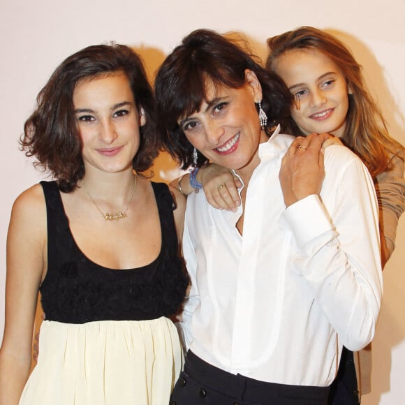 Inès de la Fressange avec ses filles Nine et Violette d'Urso