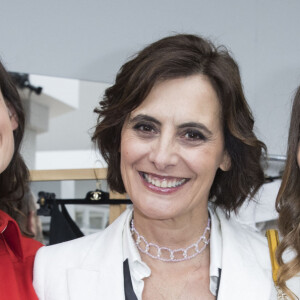 Inès de la Fressange et ses filles Nine et Violette - Photocall du 2ème défilé de mode Haute-Couture automne-hiver 2016/2017 "Chanel" à Paris. Le 5 Juillet 2016. © Olivier Borde / Bestimage