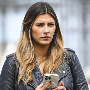 Reconnaissance du Parcours par l'ancienne Miss France Camille Cerf - Prix Le Parisien lors de la 8ème édition du "Longines Paris Eiffel Jumping" au Champ de Mars à Paris. © JB Autissier / Panoramic / Bestimage