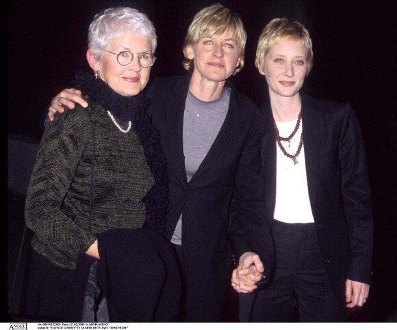 Ellen DeGeneres, sa mère Betty et Anne Heche, Campagne Gala des Droits de l'Homme à Los Angeles