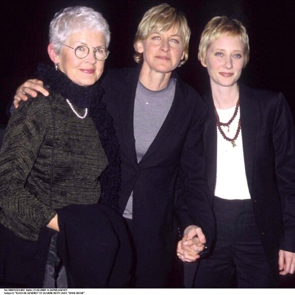 Ellen DeGeneres, sa mère Betty et Anne Heche, Campagne Gala des Droits de l'Homme à Los Angeles