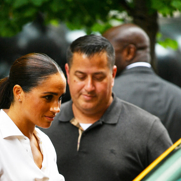 Meghan Markle, duchesse de Sussex, et l'icône féministe Gloria Steinem se sont rencontrées à New York, le 18 juillet 2022. 