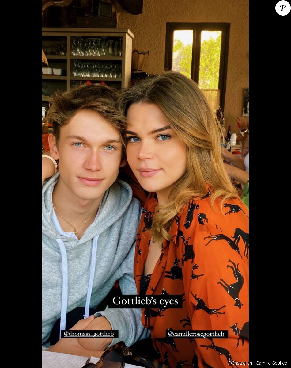 Camille Gottlieb et son frère Thomas. Instagram. Le 24 octobre 2021.