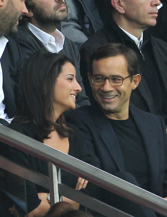 Jean-Luc Delarue et Anissa Delarue en plein bonheur au Parc des Princes