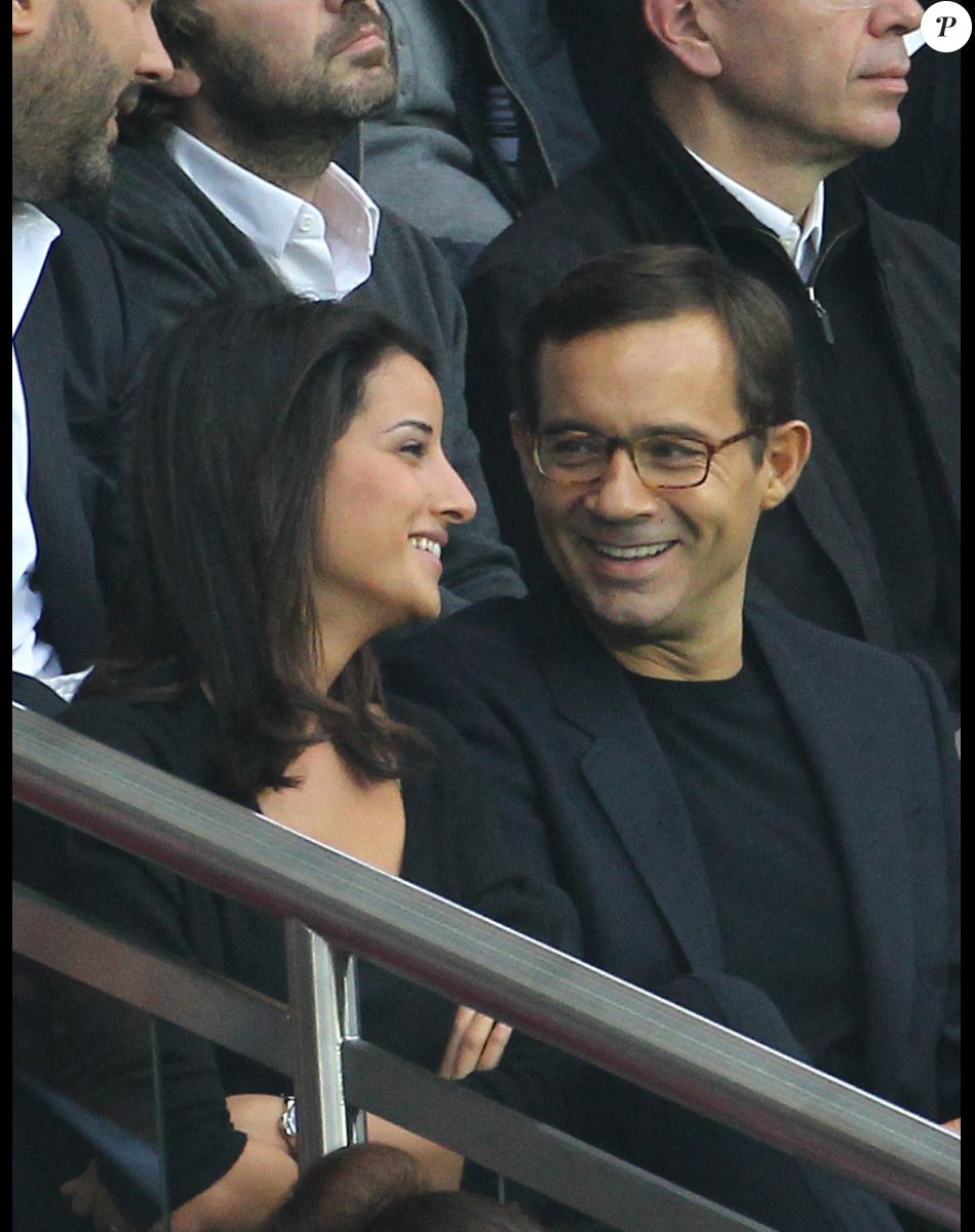 Jean-Luc Delarue et Anissa Delarue en plein bonheur au Parc des Princes