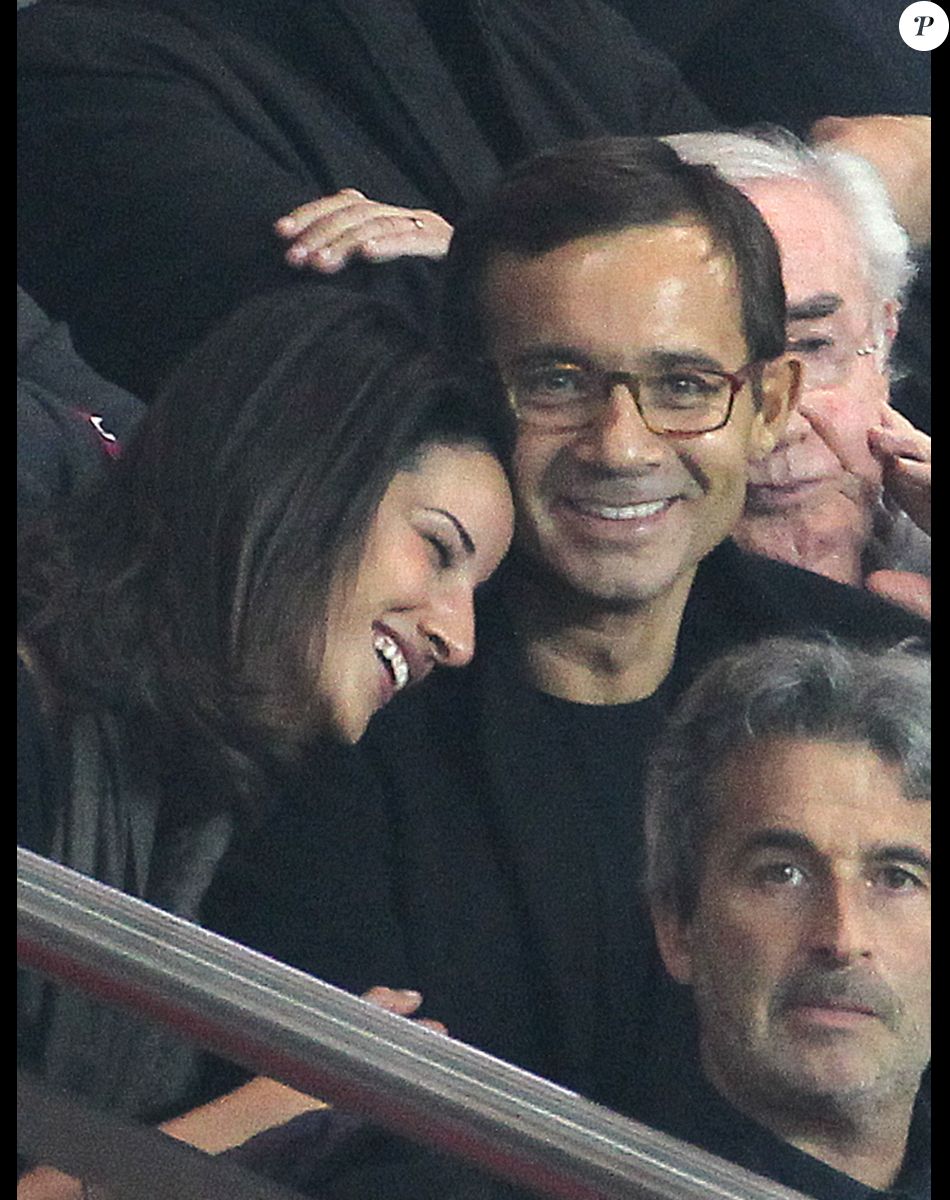 Jean-Luc Delarue et Anissa Delarue en plein bonheur au Parc des Princes