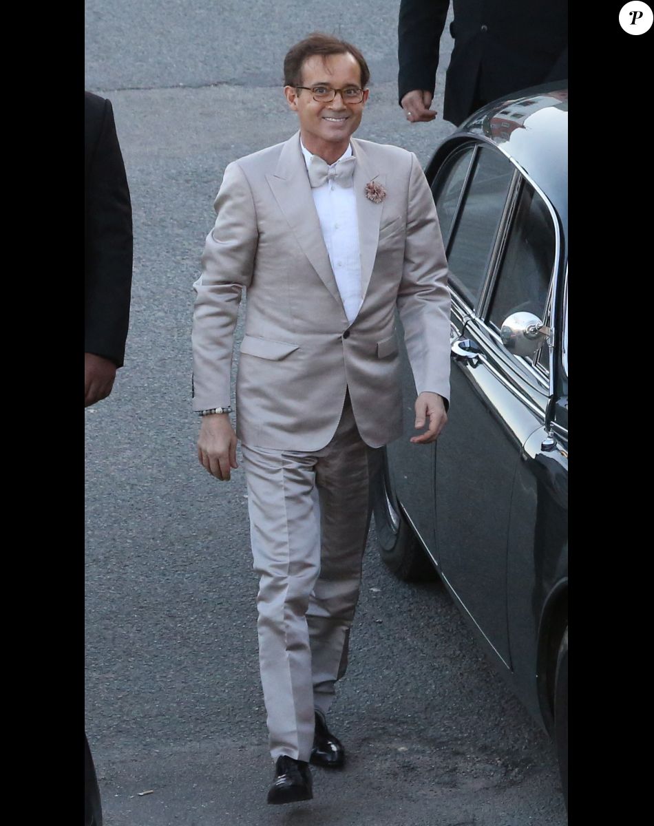 Jean-Luc Delarue lors de son mariage avec Anissa le 12 mai 2012