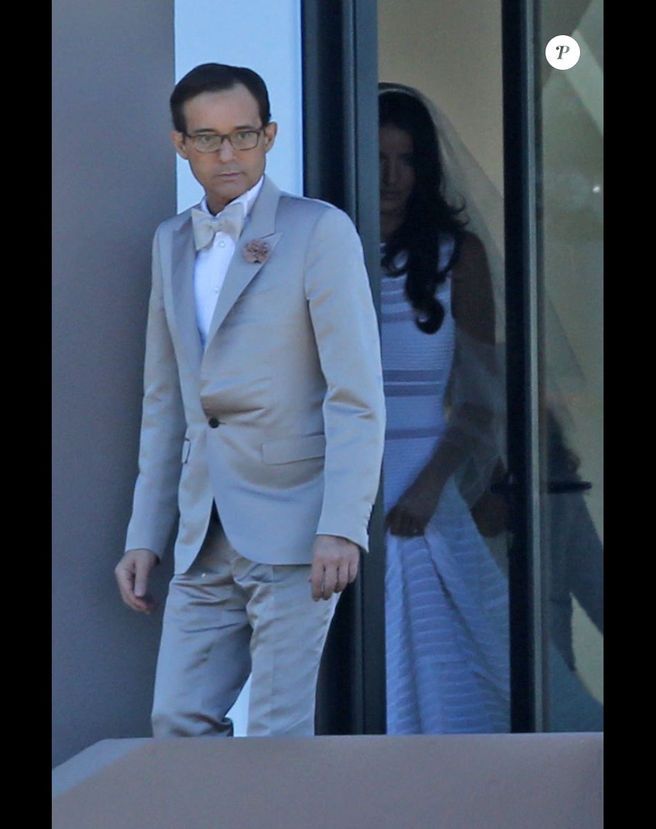 Jean-Luc Delarue lors de son mariage avec Anissa le 12 mai 2012