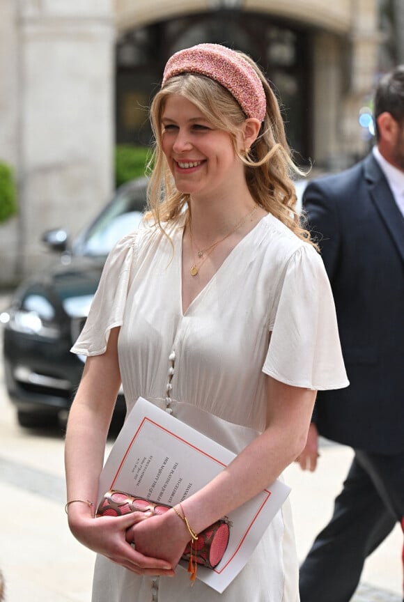 Louise Mountbatten-Windsor (Lady Louise Windsor) - Les membres de la famille royale et les invités lors de la messe célébrée à la cathédrale Saint-Paul de Londres, dans le cadre du jubilé de platine (70 ans de règne) de la reine Elisabeth II d'Angleterre. Londres, le 3 juin 2022. 