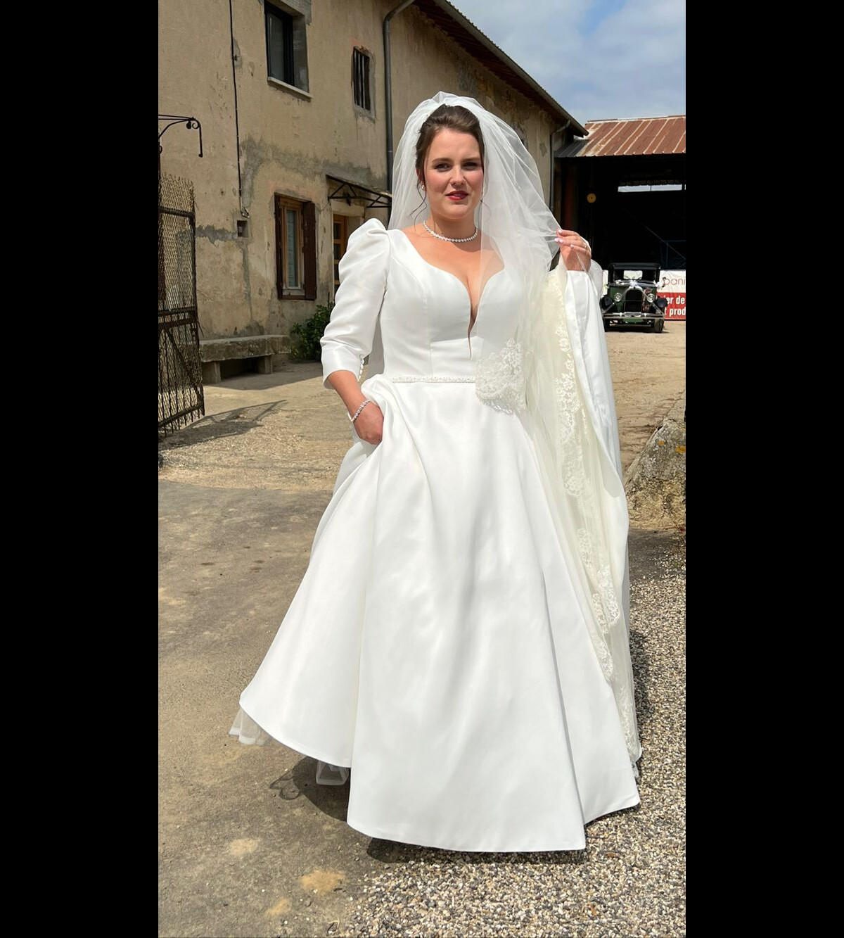 Photo : Lucile et Jérôme de "L'amour est dans le pré" se sont mariés le 27  août 2022. - Purepeople