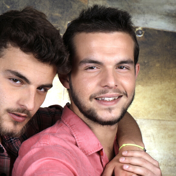 Portrait de Julien Castaldi et Simon Castaldi, lors de l'enregistrement de l'émission "Chez Jordan". Le 3 juin 2022 © Cédric Perrin / Bestimage