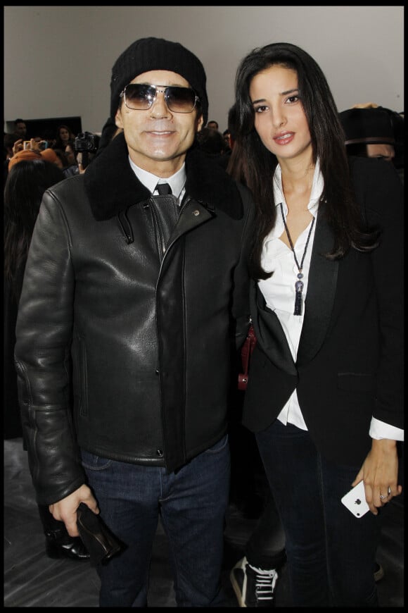 Jean-Luc Delarue et Anissa Khelifi au défilé Dior en 2012 à Paris