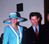 Le prince Charles, prince de Galles et la princesse Diana lors d'un voyage en Inde le 13 février 1992. 