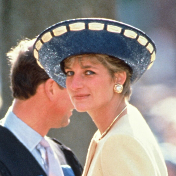 La princesse Diana lors d'une visite en Angleterre