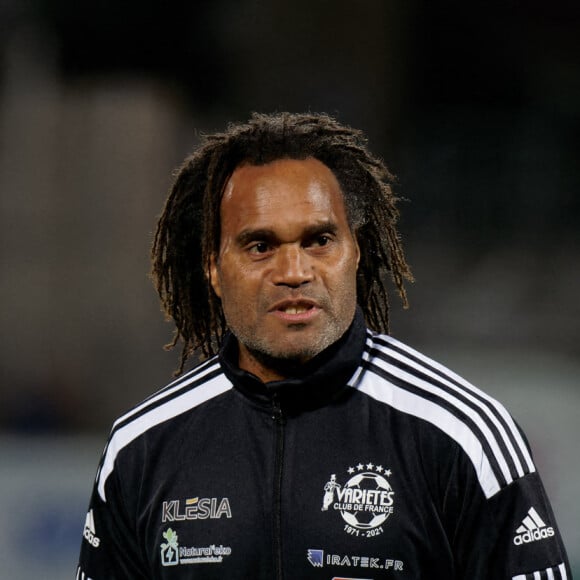 Christian Karembeu - Match caritatif de football entre le Varietés Club de France et Sete, joué au profit de la Fondation des Hôpitaux / Pièces jaunes à Sete le 17 novembre 2021. © Stéphanie Gouiran /Panoramic/Bestimage