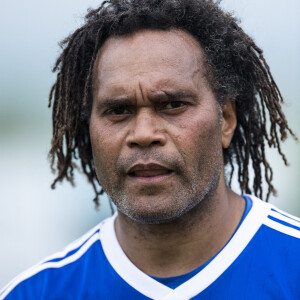 Semi Exclusif - Christian Karembeu lors du match d'inauguration du stade Charles de Gaulle à Colombey-les-Deux-Églises entre le Variétés Club de France et le club local le 6 juin 2021. Ce match contre le FC Colombey a été joué au profit de la Fondation Anne-de-Gaulle © Pierre Perusseau / Bestimage