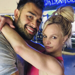 Britney Spears et son compagnon Sam Asghari. 