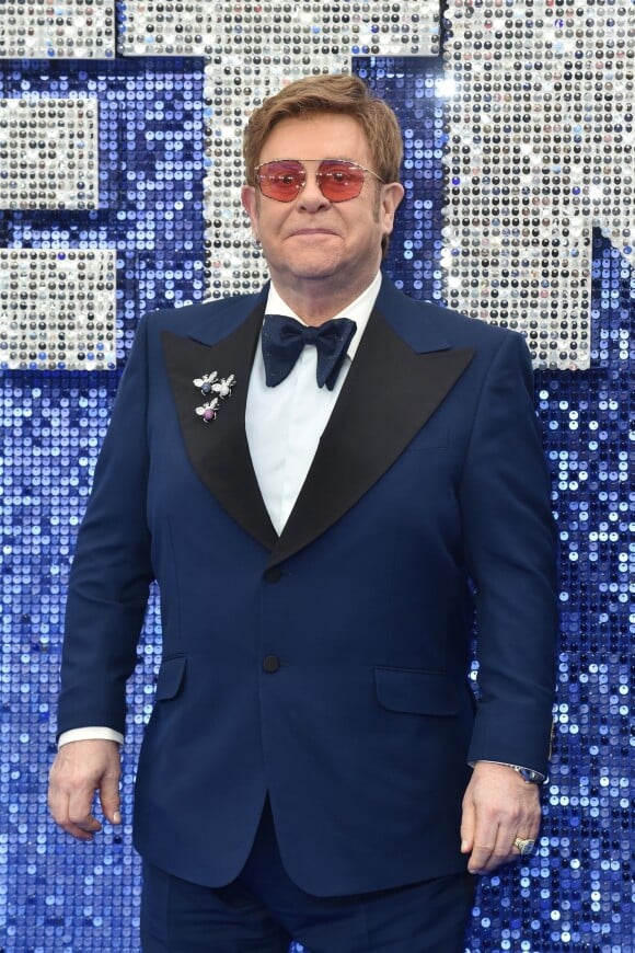 Sir Elton John à la première du film "Rocketman" au cinéma Odeon Leicester Square à Londres, Royaume Uni.