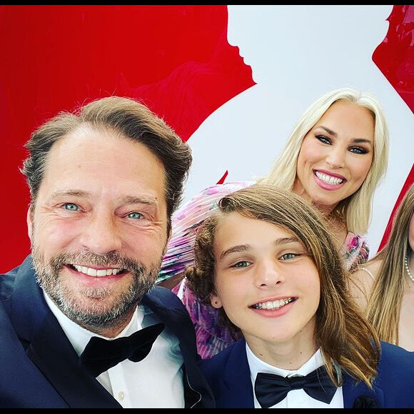 Jason Priestley en famille au Festival de Monte-Carlo.