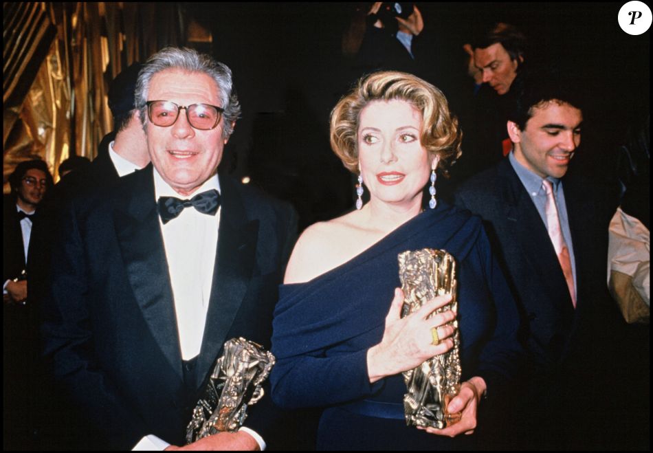 Archives - Marcello Mastroianno et Catherine Deneuve aux César. 1993 ...