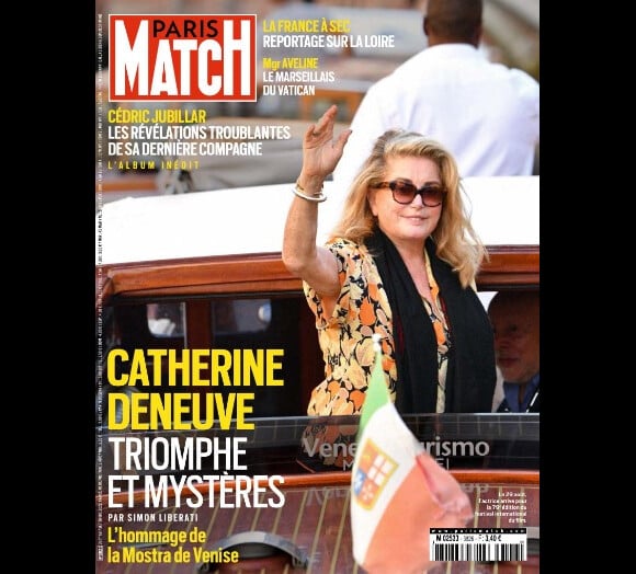 Retrouvez toutes les informations sur Catherine Deneuve dans le magazine Paris Match, n°3826, du 1er septembre 2022.