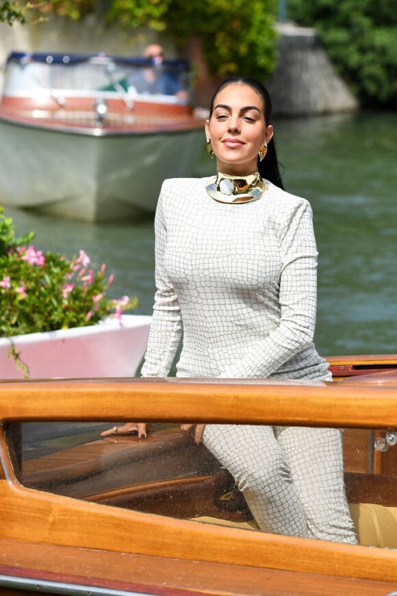 Georgina Rodriguez - Arrivées au Lido lors de la 79ème édition du Festival International du Film de Venise, la Mostra. Le 1er septembre 2022