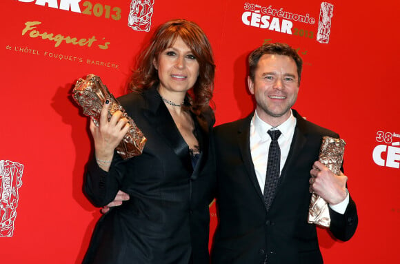 Valérie Benguigui et Guillaume de Tonquedec - Dîner de gala de la 38e Cérémonie des César à Paris, le 22 février 2013. 