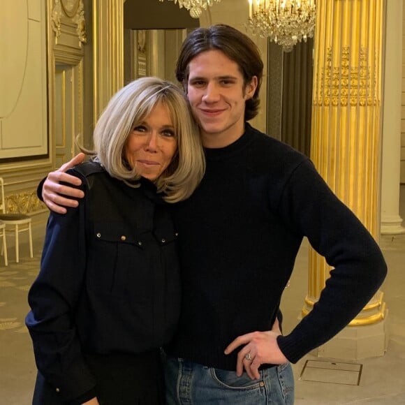 Abraham Wapler et Brigitte Macron. Instagram. Le 5 décembre 2021.