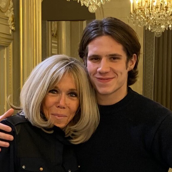 Abraham Wapler et Brigitte Macron. Instagram. Le 5 décembre 2021.