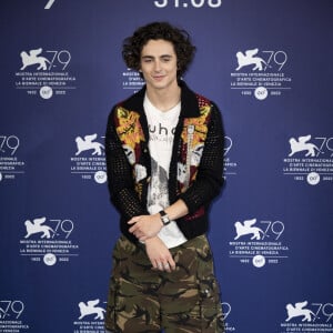 Timothée Chalamet - Photocall du film "Bones and All" lors du 79e festival international du film de Venise, La Mostra. Le 2 septembre 2022.