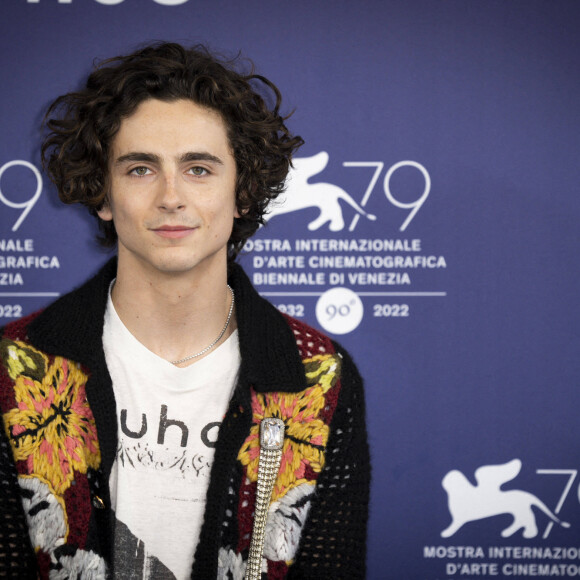 Timothée Chalamet - Photocall du film "Bones and All" lors du 79e festival international du film de Venise, La Mostra. Le 2 septembre 2022.