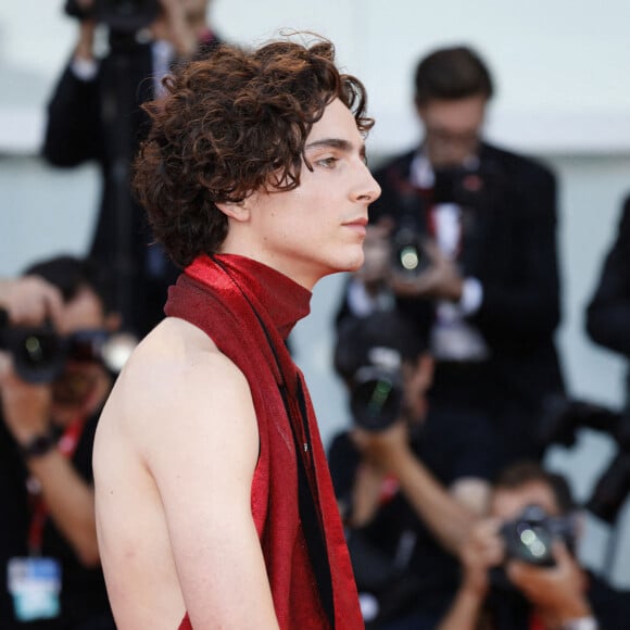 Timothée Chalamet - Tapis rouge du film "Bones and All" lors du 79e festival international du film de Venise, La Mostra. Le 2 septembre 2022.