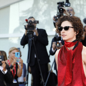 Timothée Chalamet - Tapis rouge du film "Bones and All" lors du 79e festival international du film de Venise, La Mostra. Le 2 septembre 2022.