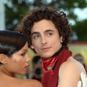 Timothée Chalamet et Taylor Russell - Projection du film "Bones And All'" lors de la 79e édition du Festival international du film de Venise (La Mostra), le 2 septembre 2022. © ANSA/Zuma Press/Bestimage