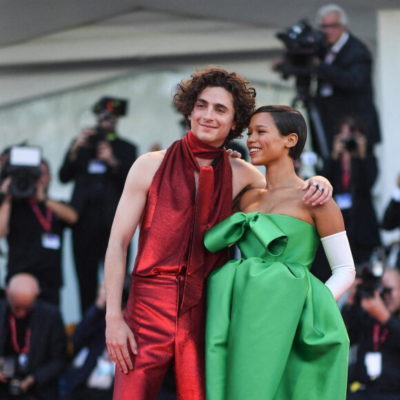 Timothée Chalamet et Taylor Russell - Projection du film "Bones And All'" lors de la 79e édition du Festival international du film de Venise (La Mostra), le 2 septembre 2022. © ANSA/Zuma Press/Bestimage