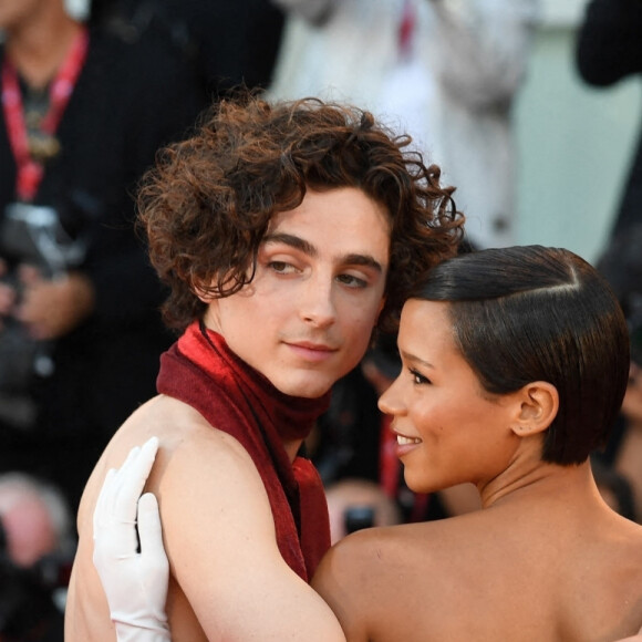 Timothée Chalamet et Taylor Russell - Projection du film "Bones And All'" lors de la 79e édition du Festival international du film de Venise (La Mostra), le 2 septembre 2022. © ANSA/Zuma Press/Bestimage