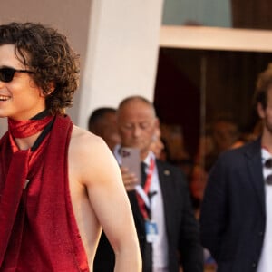 Luca Guadagnino et Timothée Chalamet - Projection du film "Bones And All'" lors de la 79e édition du Festival international du film de Venise (La Mostra), le 2 septembre 2022. © ANSA/Zuma Press/Bestimage