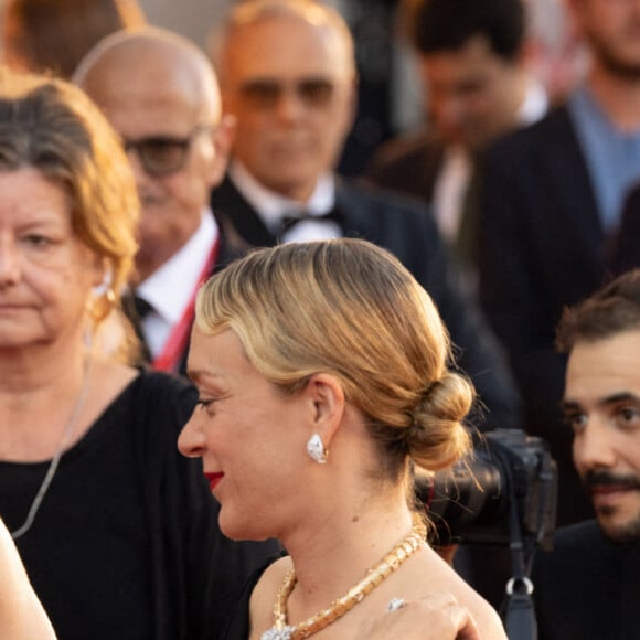 Timothée Chalamet et Chloë Sevigny - Projection du film "Bones And All'" lors de la 79e édition du Festival international du film de Venise (La Mostra), le 2 septembre 2022. © ANSA/Zuma Press/Bestimage