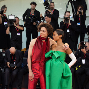 Taylor Russell et Timothée Chalamet - Projection du film "Bones And All'" lors de la 79e édition du Festival international du film de Venise (La Mostra), le 2 septembre 2022. © ANSA/Zuma Press/Bestimage