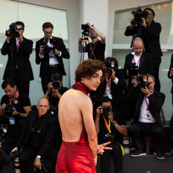 Timothée Chalamet - Projection du film "Bones And All'" lors de la 79e édition du Festival international du film de Venise (La Mostra), le 2 septembre 2022. © ANSA/Zuma Press/Bestimage