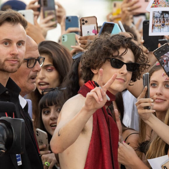 Timothée Chalamet - Projection du film "Bones And All'" lors de la 79e édition du Festival international du film de Venise (La Mostra), le 2 septembre 2022. © ANSA/Zuma Press/Bestimage