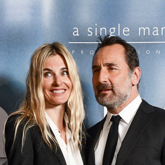 Gilles Lellouche et sa compagne Alizée Guinochet à la première du film "Goliath" au cinéma UGC Normandie à Paris, le 8 mars 2022. © Pierre Perusseau/Bestimage 