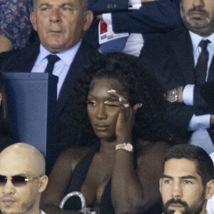Francis Szpiner, Aya Nakamura, Nikola Karabatic - People assistent au match aller de la Ligue des Champions entre le Paris Saint-Germain contre la Juventus (2-1) au Parc des Princes à Paris le 6 septembre 2022.