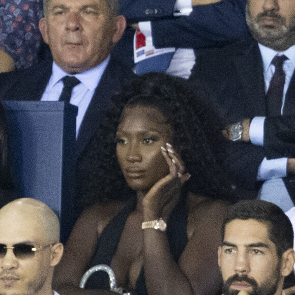Francis Szpiner, Aya Nakamura, Nikola Karabatic - People assistent au match aller de la Ligue des Champions entre le Paris Saint-Germain contre la Juventus (2-1) au Parc des Princes à Paris le 6 septembre 2022.