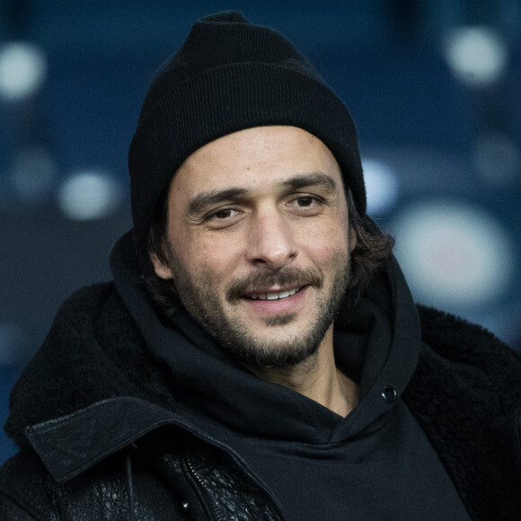 Maxim Nucci dans les tribunes lors du match de Champions League "PSG - Galatasaray (5-0)" au Parc des Princes à Paris, le 11 décembre 2019. © Cyril Moreau/Bestimage