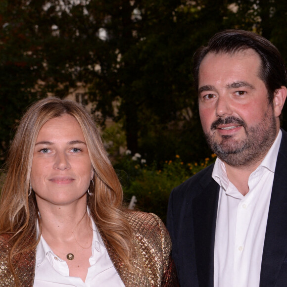 Exclusif - Jean-François Piège et sa femme Elodie - Moma Group fête son 10ème anniversaire à l'hôtel Salomon de Rothschild à Paris le 5 septembre 2022. © Rachid Bellak/Bestimage