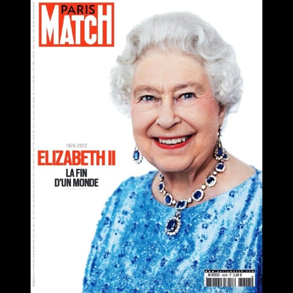 La "une" (couverture) de Paris Match, numéro spécial pour la mort d'Elizabeth II